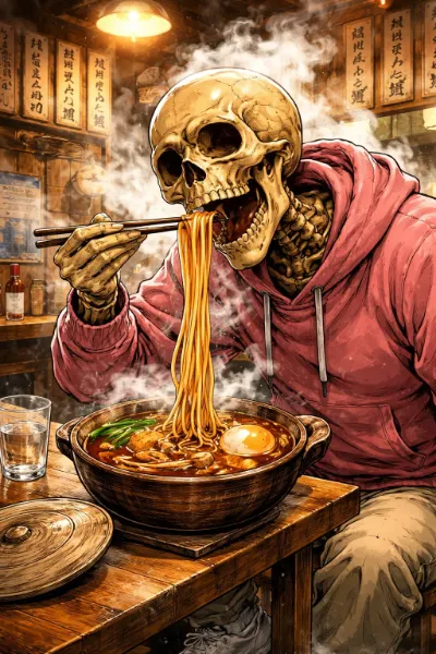 骸骨の深夜ラーメン奇譚