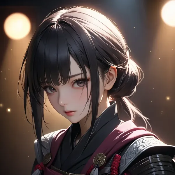 影に佇む黒髪の戦士