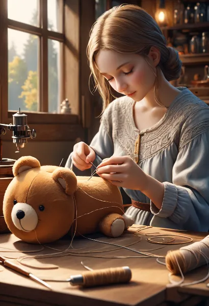 森の工房で蘇るぬいぐるみの記憶