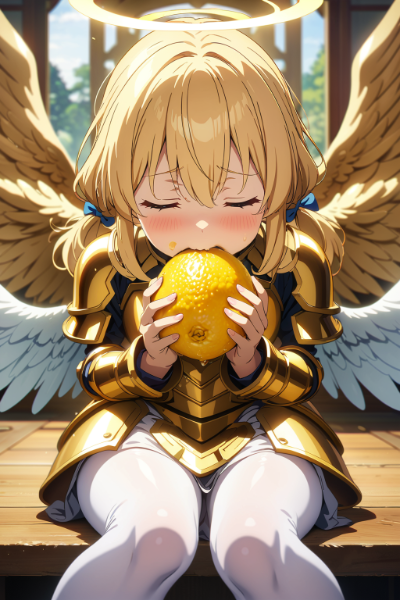 レモンを味わう天使