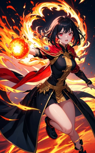 炎魔法が生み出すあかり