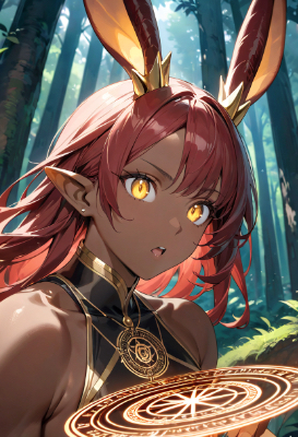 魔法でウサギに変身…？
