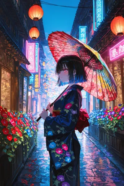 あさがおとネオン