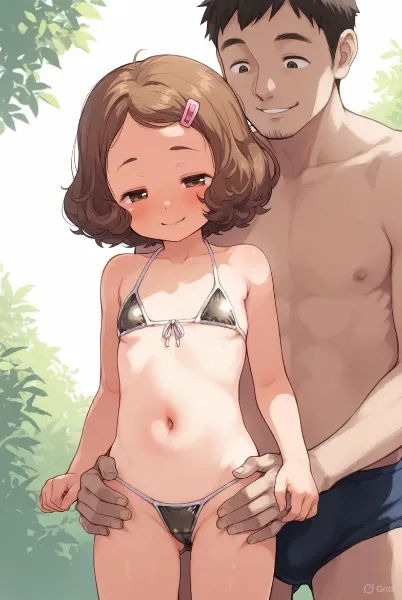 マイクロビキニろりっ娘とパパ