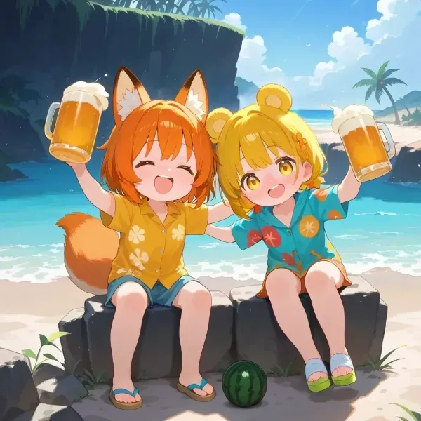 🧸島活 × Ken@Novel_aiさん・コラボの巻き🍻🏝
