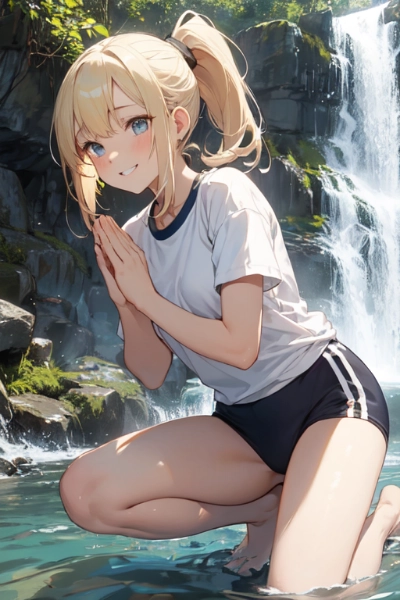 ブルマと修行とニーショット