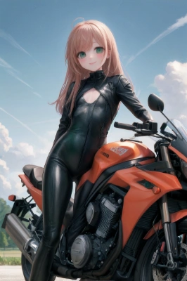 Orange motorcycle