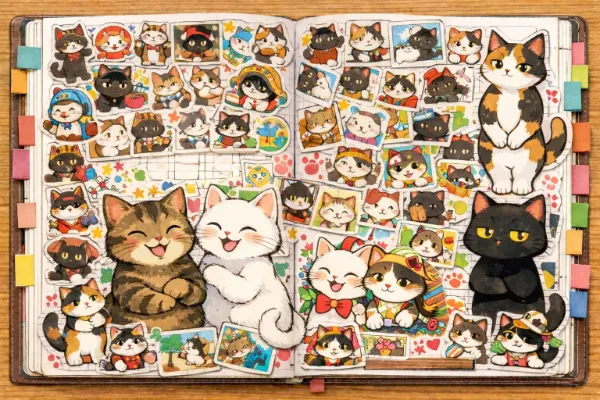 シール貼りすぎ