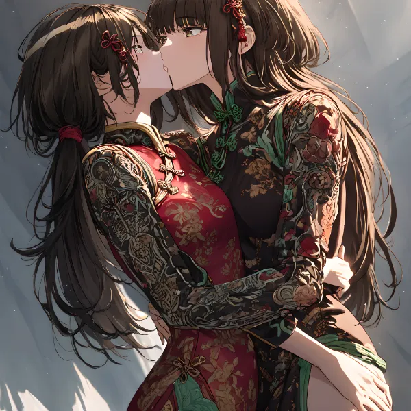 チャイナドレス百合