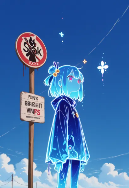 青い少女と禁断のフォークボム