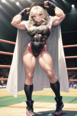女子レスラー