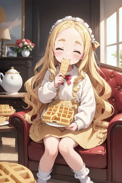 今日はワッフルの日なんだよ！