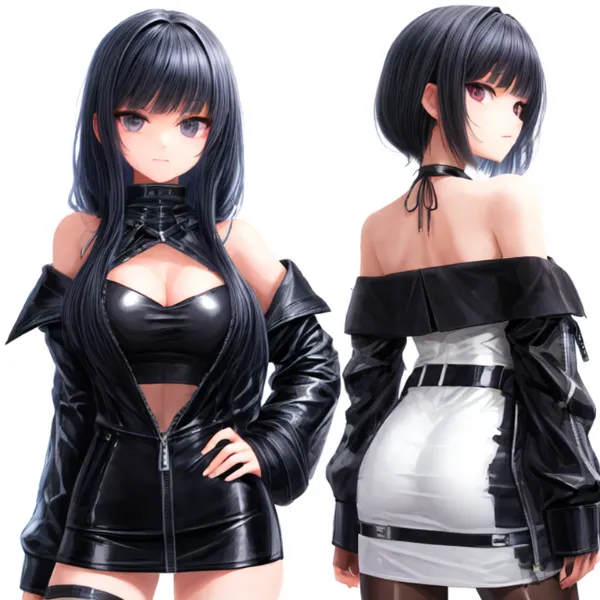 クールな黒髪の誘惑者