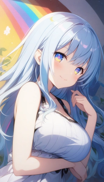 青髪少女 #1