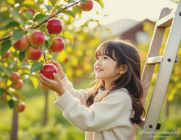 初めての収穫【小さな手に宿る宝石】 / First Harvest [Jewel in a Small Hand]