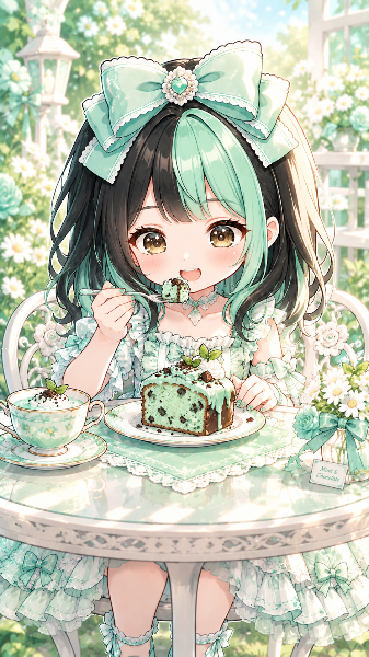 チョコミントパウンドケーキ（ミントちゃん）
