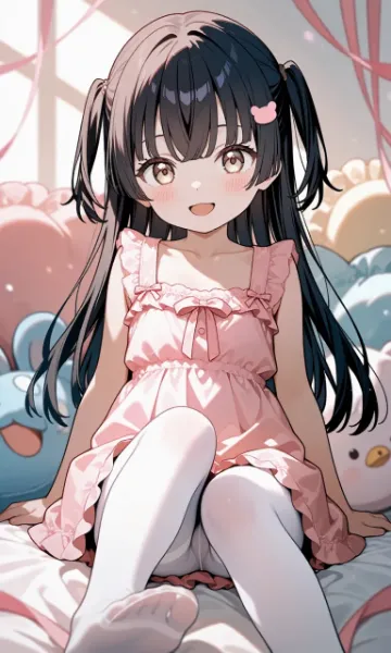 ツーサイドアップ美少女