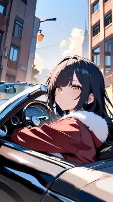 Convertible Car Girl
