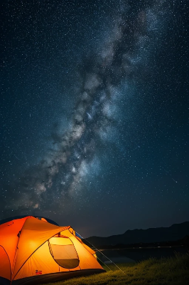 テント x 星空