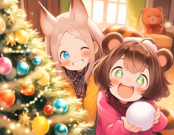 コン子とポン子・クリスマスパーティ