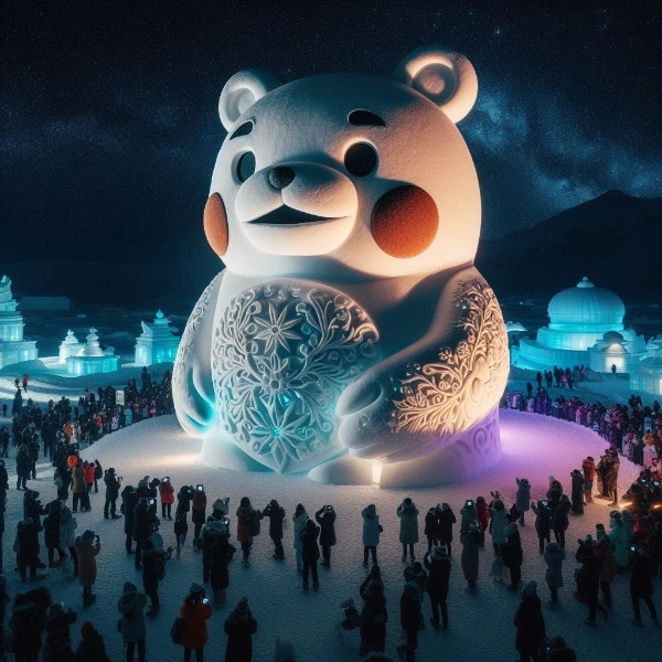 雪まつりの雪像