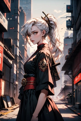 急に異世界に飛ばされるも、その世界に馴染む女侍