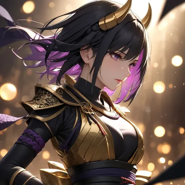 黄金鎧の鬼少女