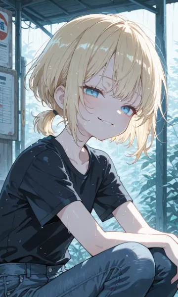 夏輝ちゃんシリーズ「雨粒」