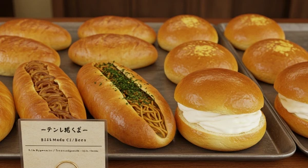 焼きそばパンとマリトッツォ