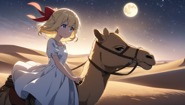 月の砂漠をとことことことこ