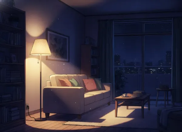 夜の部屋で紡がれる静かな物語