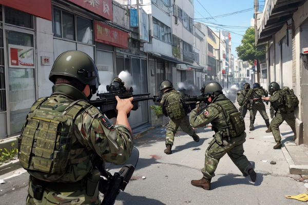 内国安全保障　新宿小隊@戦争＋陸自参戦