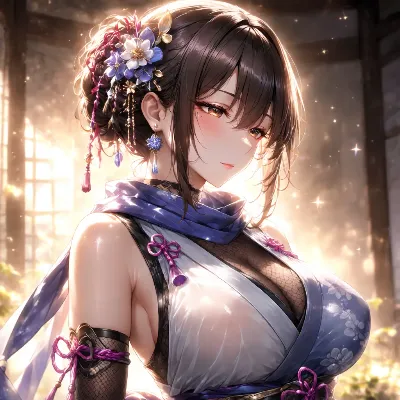 光に輝く花の美姫