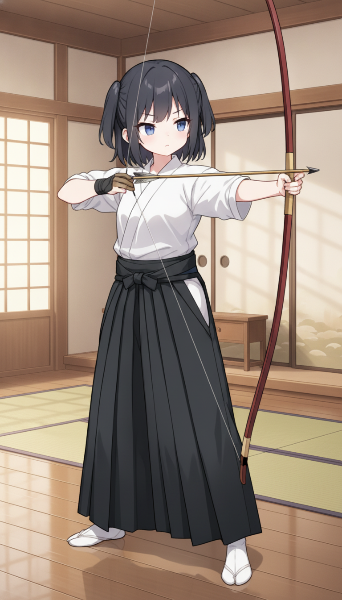 弓道の練習