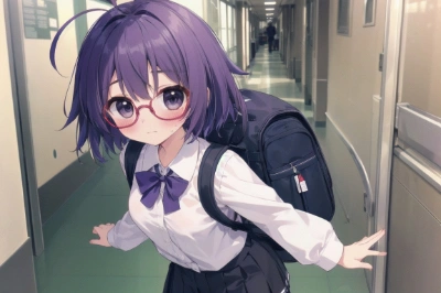 紫髪の女の子