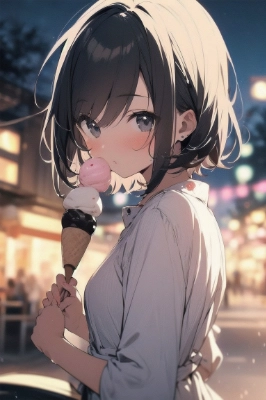 そんなにジロジロ見ないでよ…一口食べる…？