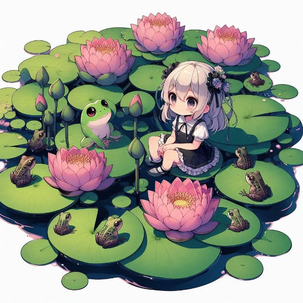 蓮の浮葉（はすのうきは）