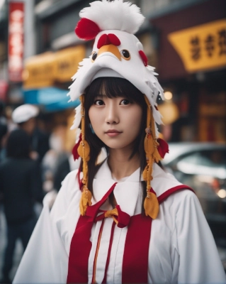 Tokyo chicken girl.