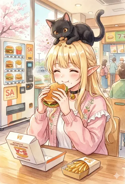 サービスエリアのおやつタイム