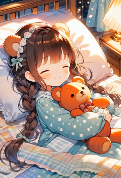 くまガールは今日もぐっすり