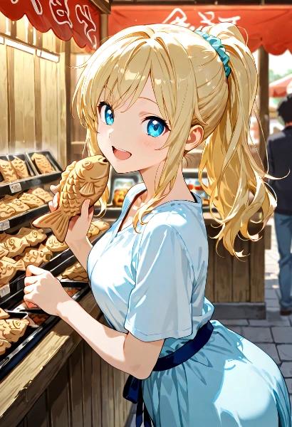 夏祭りで輝く、たい焼きの幸せ