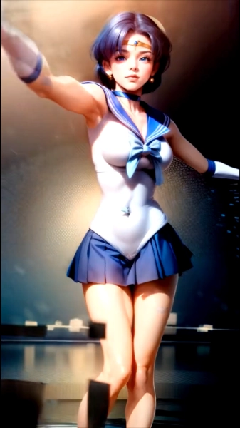 セーラーマーキュリーの魅力が満載！水野亜美のセクシーなコスチューム