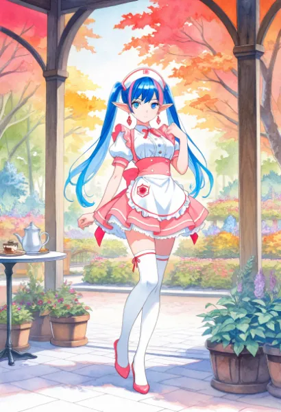 揺れる髪と季節の静寂