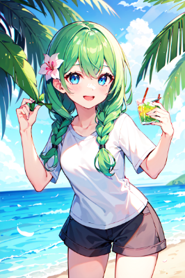 やっぱ夏は海だよね( ・∇・)
