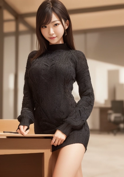 サマーニットのお姉さん 27　（4枚）