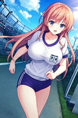 走る女の子