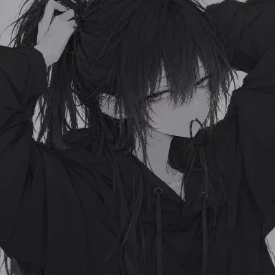 髪を結ぶ子