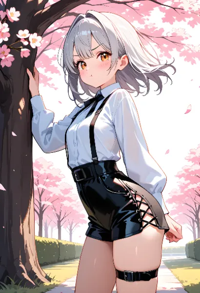 「べ、別にあなたと花見を楽しみたくて来たわけじゃないんだからねっ」