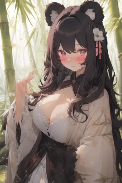 パンダ娘🐼🚺の竹林にいる姿その②