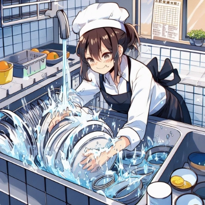 めんどいからまとめて洗ってやる！！